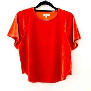 Madewell Velvet Butterfly Rop